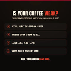 Is your coffee weak