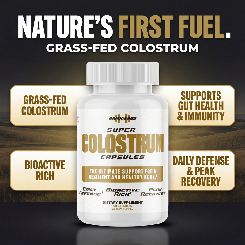 Damn Good™ Super Colostrum Capsules - 90 Capsules (30 Servings)