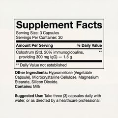 Damn Good™ Super Colostrum Capsules - 90 Capsules (30 Servings)
