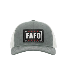 FAFO Leather Patch Trucker Hat
