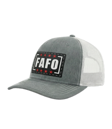 FAFO Leather Patch Trucker Hat