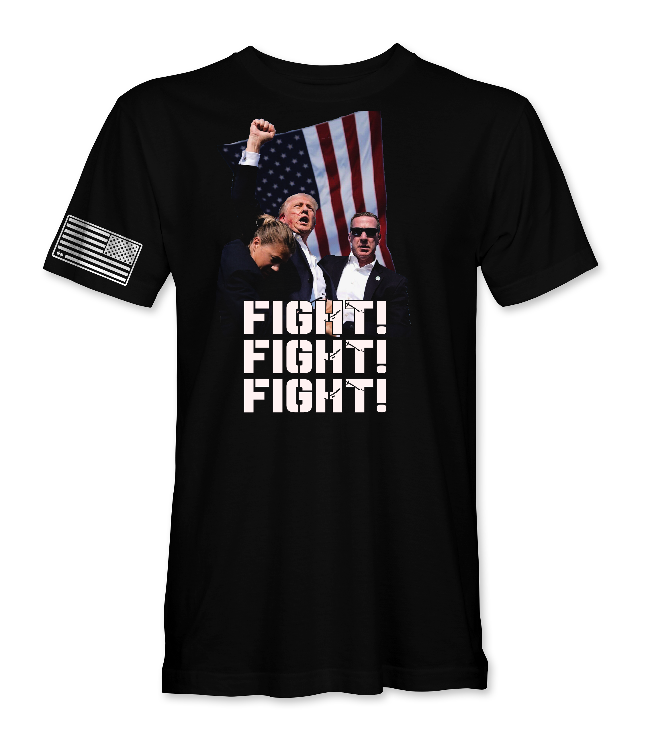 Trump FIGHT, FIGHT, FIGHT T-Shirt – officialhodgetwins