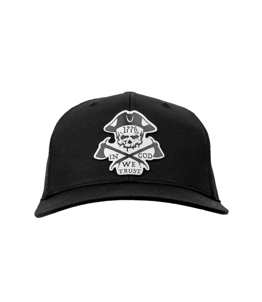 "In God We Trust" Premium Leather Patch Hat - Richardson 112