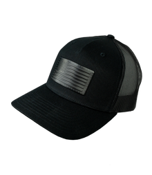 Black Flag Leather Patch Hat