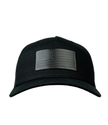 Black Flag Leather Patch Hat