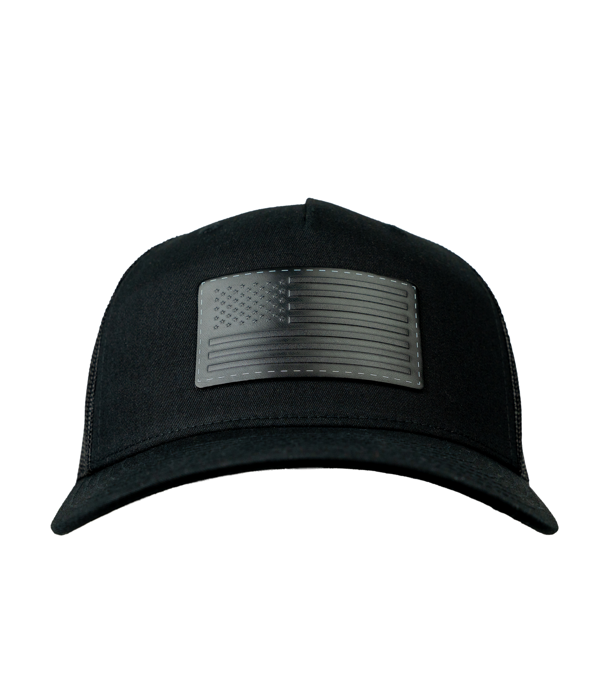 Black Flag Leather Patch Hat