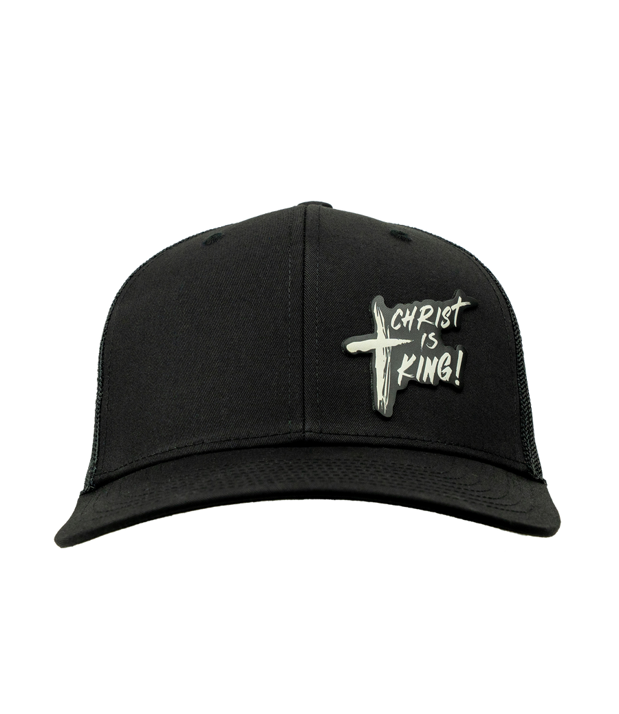 "Christ Is King" Leather Patch Hat