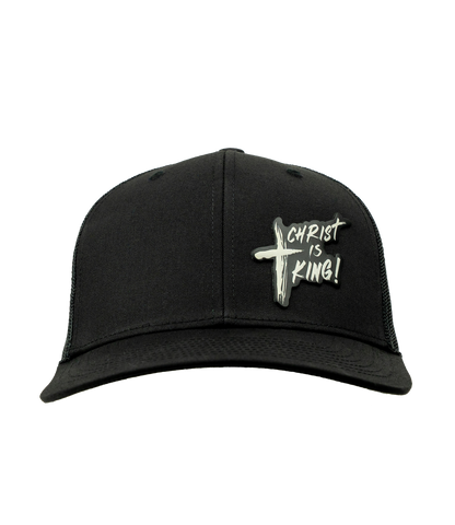"Christ Is King" Premium Leather Patch Hat