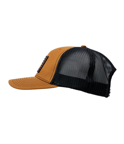 HodgeTwins Flag Premium Leather Patch Hat - Richardson 112