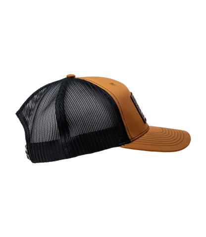 HodgeTwins Flag Premium Leather Patch Hat - Richardson 112