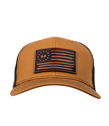 HodgeTwins Flag Leather Patch Hat