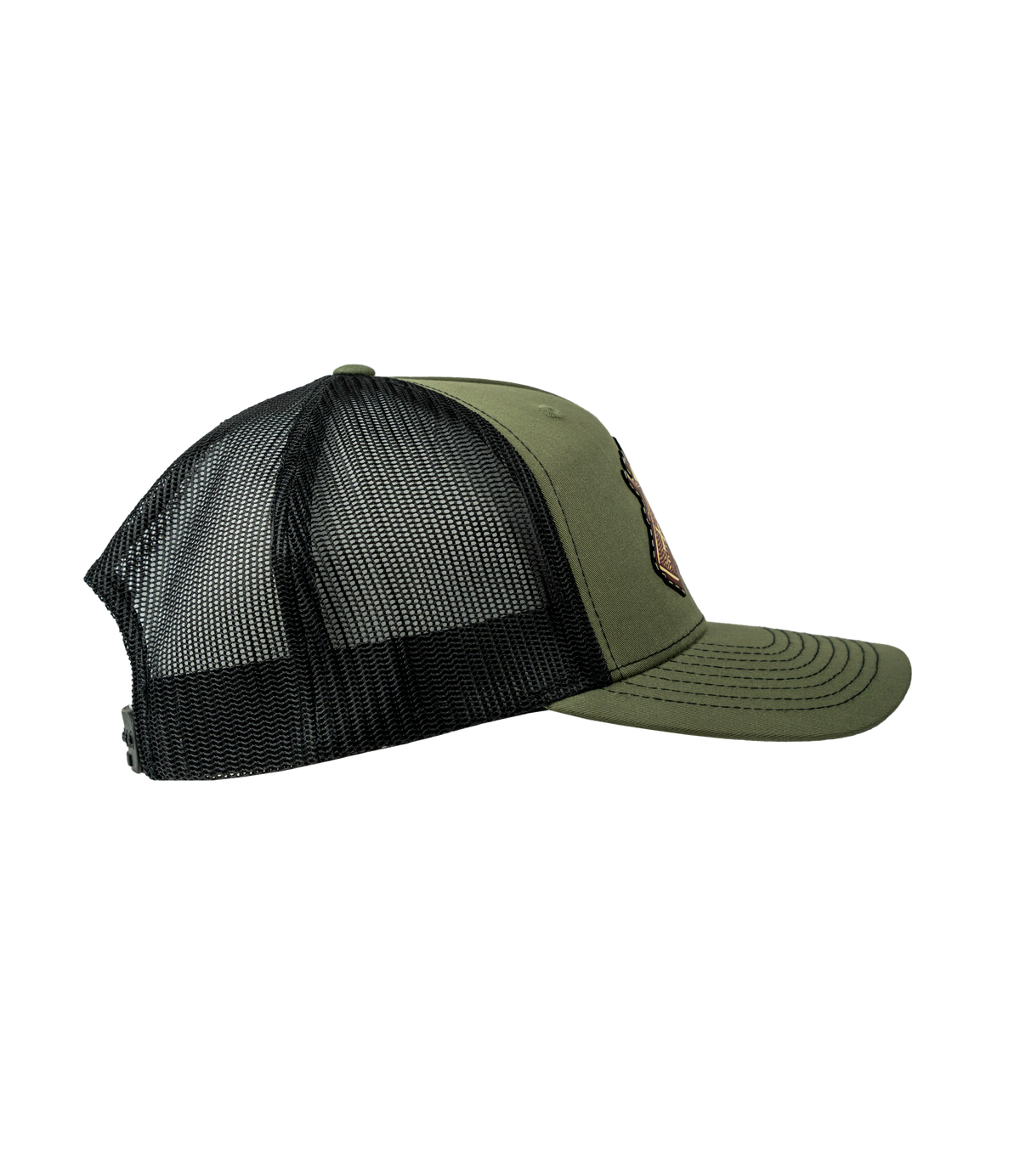 Holstered Pistol Leather Patch Hat