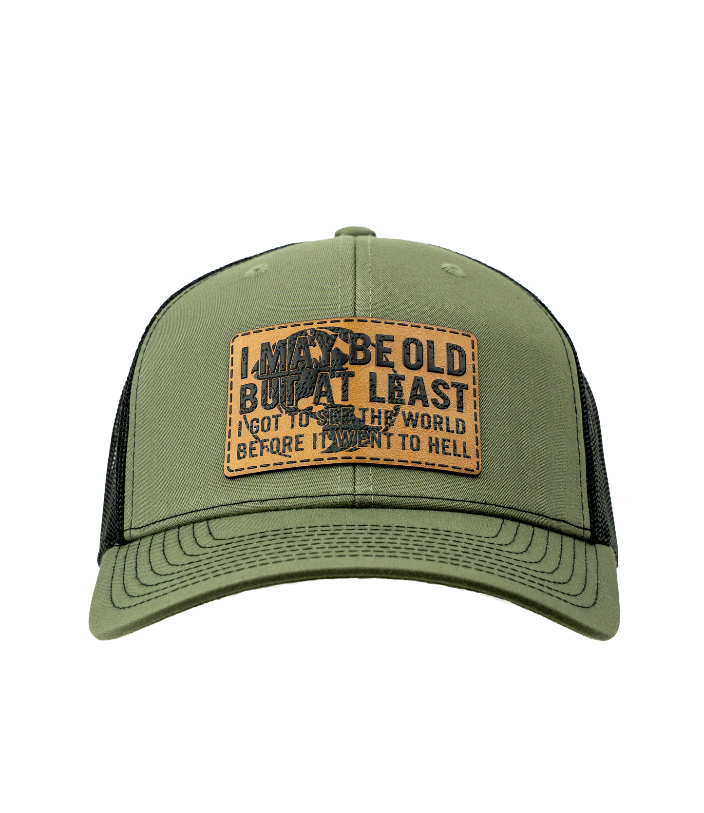 "I May Be Old" Premium Leather Patch Hat
