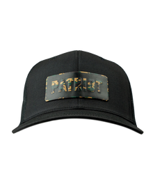 Camo Patriot Leather Patch Hat