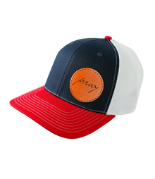 Pray Leather Patch Hat