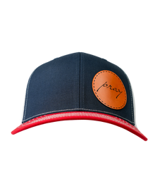Pray Leather Patch Hat