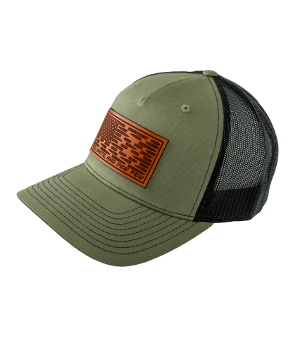 Red, White, And Pew Pew Trucker Hat