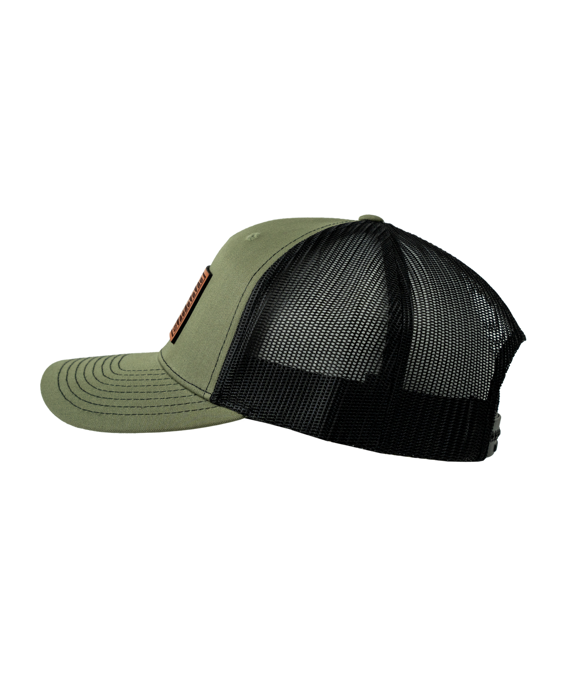 Red, White, And Pew Pew Leather Patch Hat