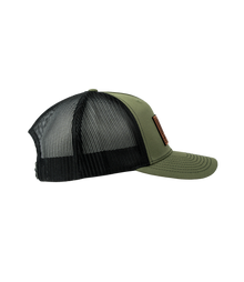 Red, White, And Pew Pew Leather Patch Hat