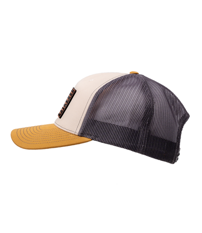HodgeTwins Flag Premium Leather Patch Hat - Richardson 112