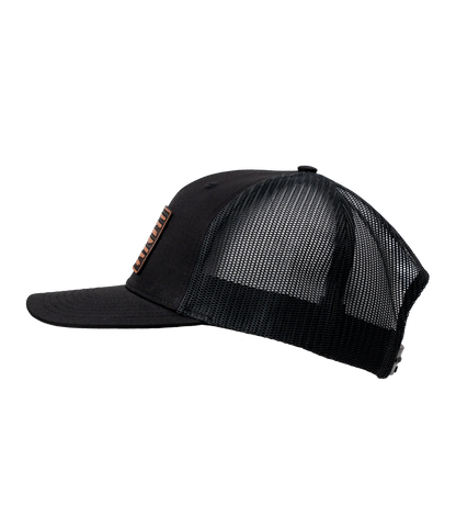 HodgeTwins Flag Premium Leather Patch Hat - Richardson 112
