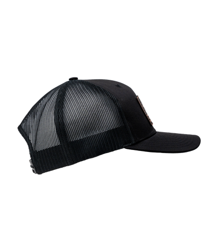 HodgeTwins Flag Premium Leather Patch Hat - Richardson 112