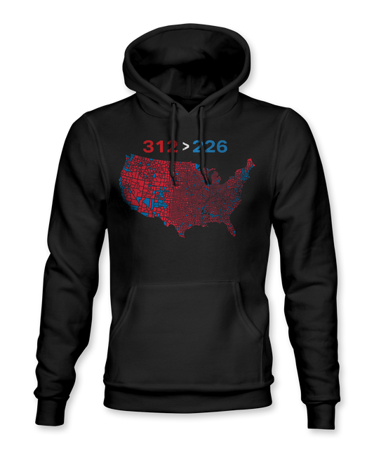 Red Wave Election Map Hoodie