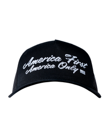 America First America Only Trucker Hat