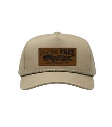 DGO Made Free Leather Patch Trucker Hat