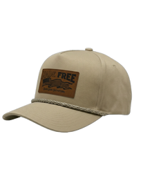 DGO Made Free Leather Patch Trucker Hat