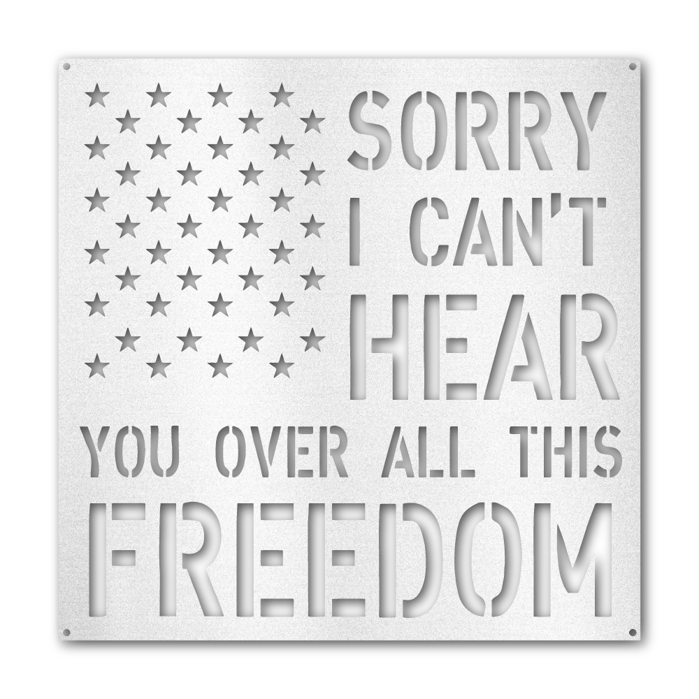 All This Freedom- Steel Wall Sign