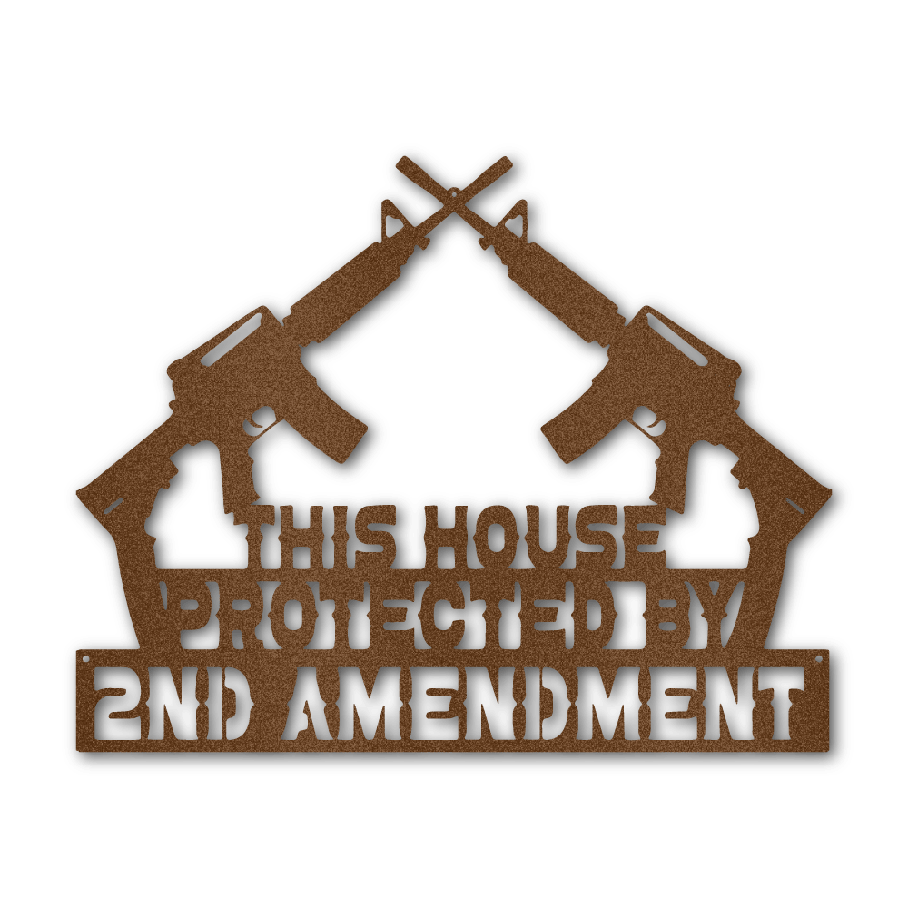 Protected by 2A - Steel Wall Sign