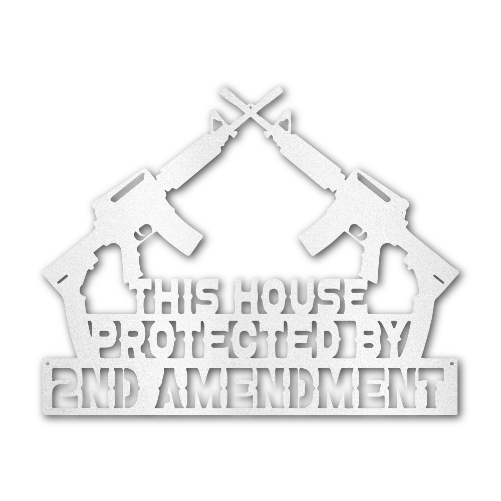 Protected by 2A - Steel Wall Sign