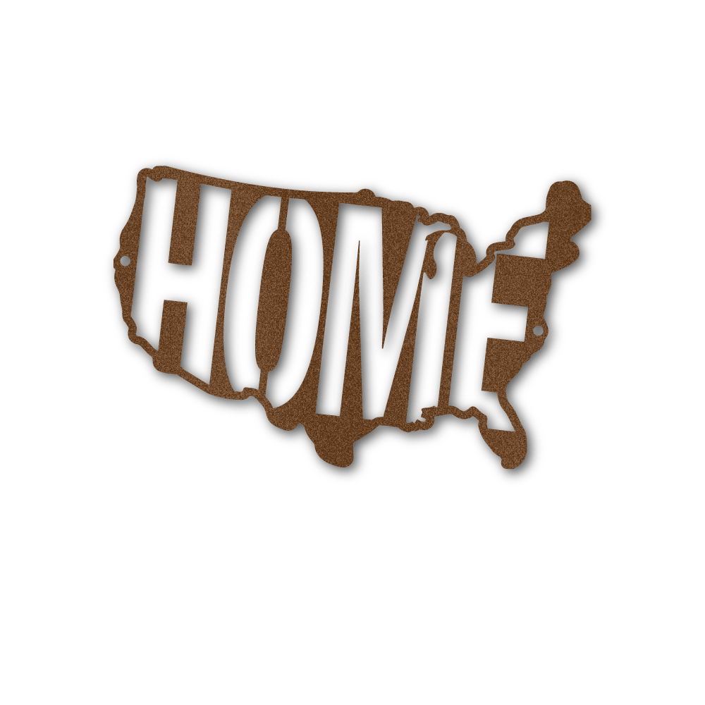 USA Home - Steel Wall Sign