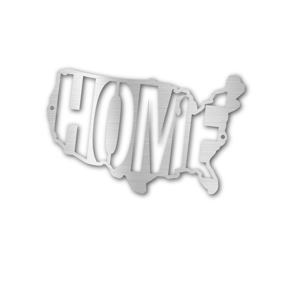 USA Home - Steel Wall Sign