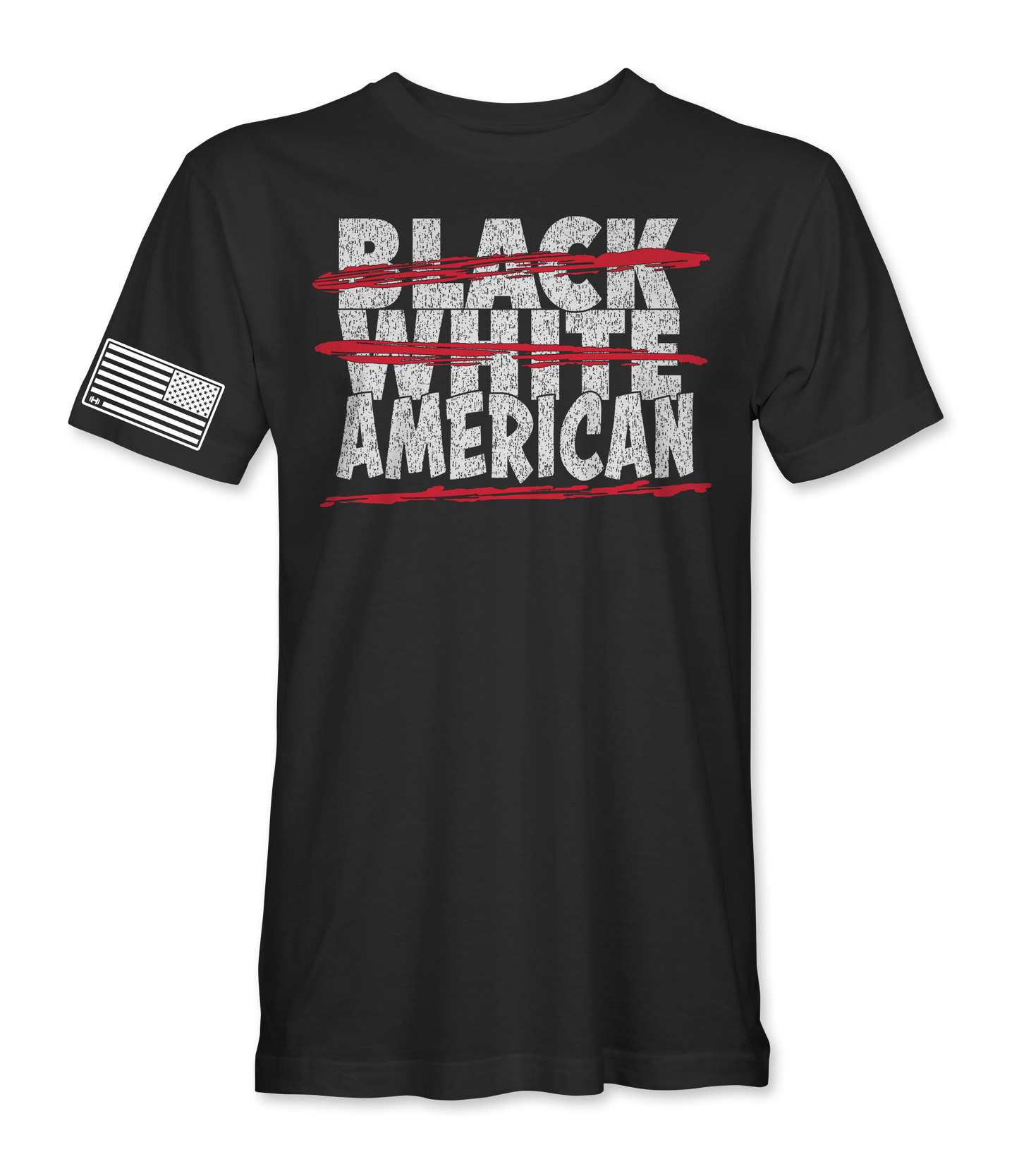 Black White American T-Shirt