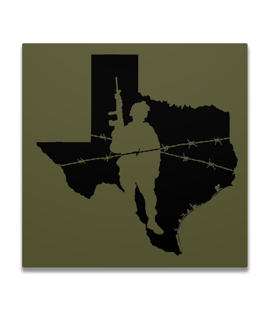 Texas Border Soldier Decal