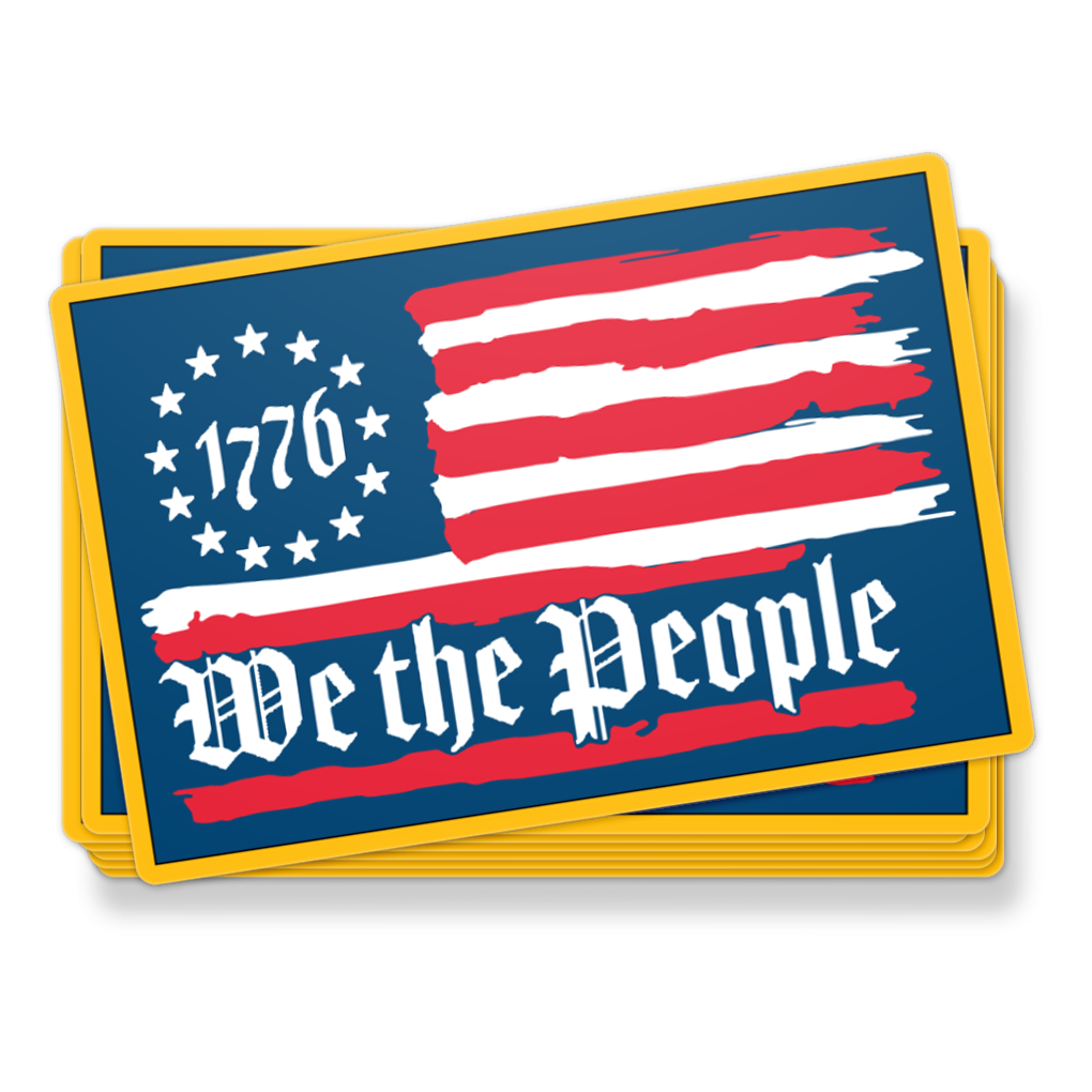 We The People 1776 Decal