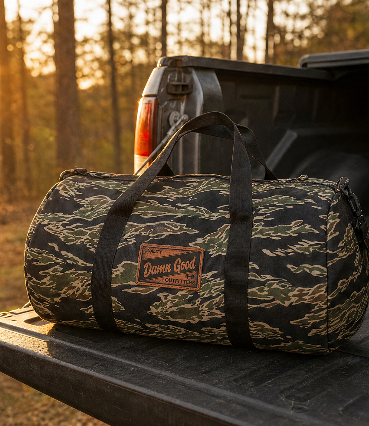 Damn Good Quality Outfitters Camo Duffle Bag