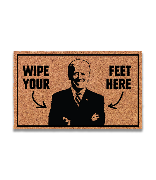 Wipe Feet Here Doormat