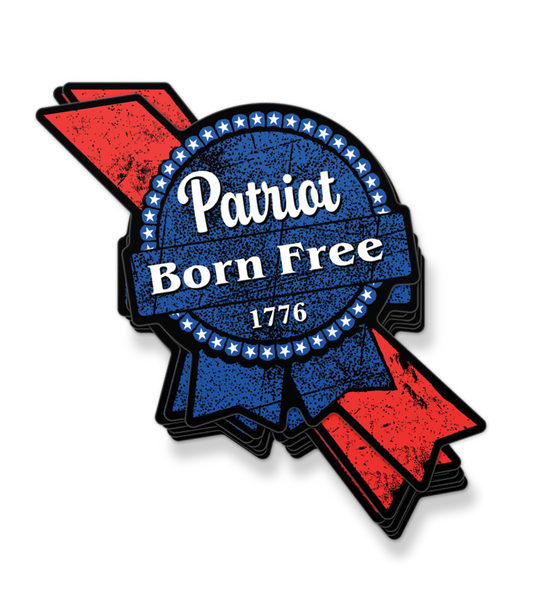 Patriot Born Free Decal