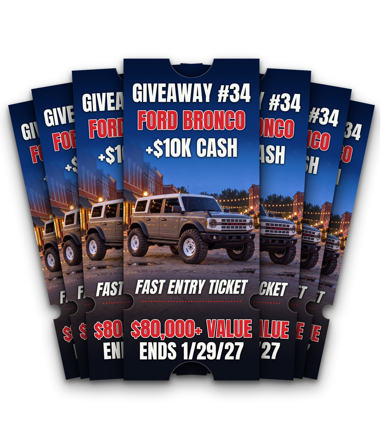 Bronco Fast Entry Ticket - 7 tickets