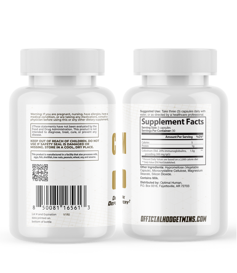Damn Good™ Super Colostrum Capsules - 90 Capsules (30 Servings)