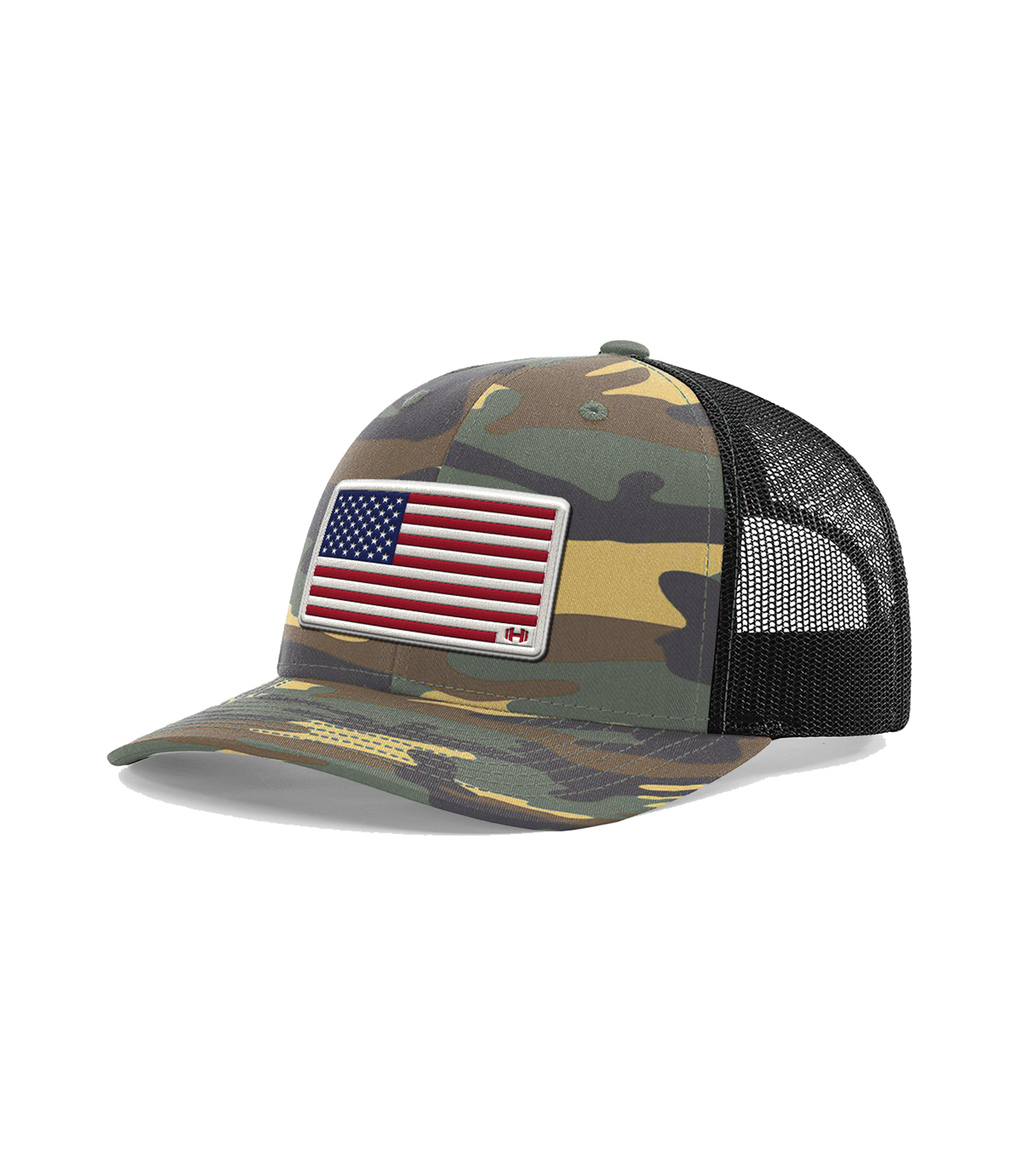 USA Flag Premium Leather Patch Hat
