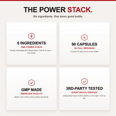 Damn Good™ Shilajit Power Stack - 90 Capsules (30 Servings)