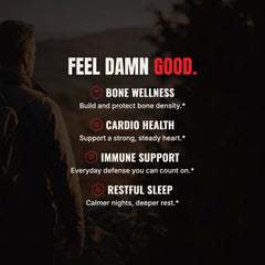 Damn Good™ Magnesium + Vitamin K - 90 Capsules (30 Servings)