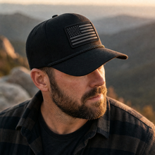 DGO Black Flag Embroidered Patch Hat