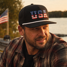 Retro USA Embroidered Hat