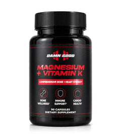 Damn Good Magnesium + Vitamin K bottle