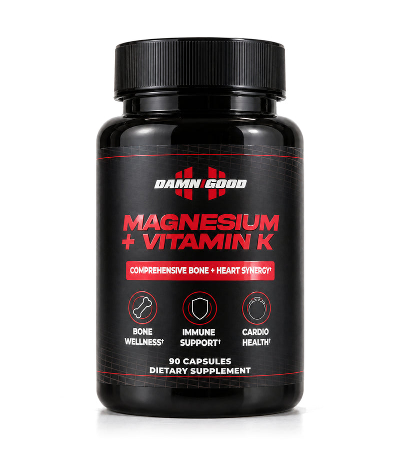 Damn Good Magnesium + Vitamin K bottle